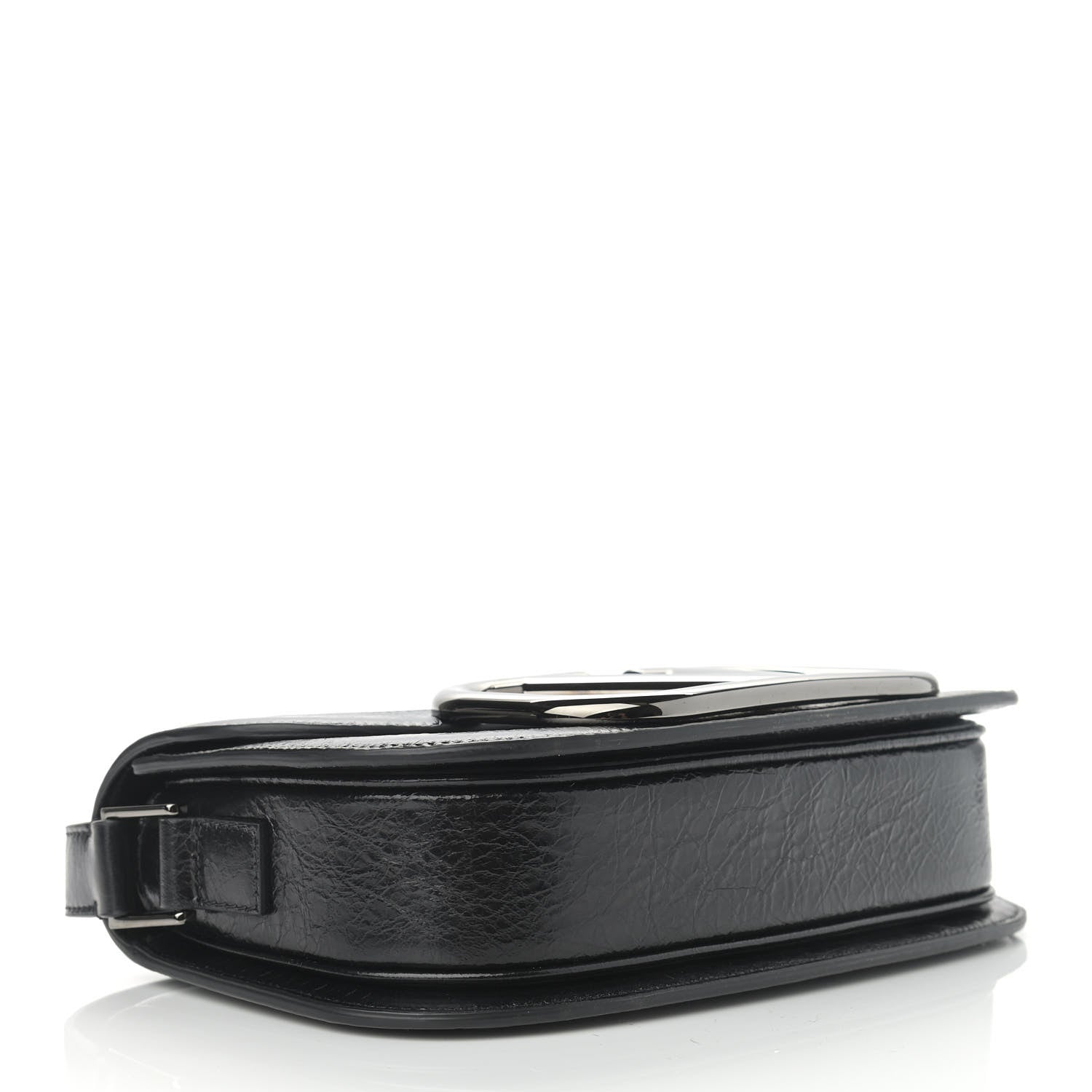 Valentino Garavani Brushed Calfskin Supervee Shoulder Bag Black 4 of 9