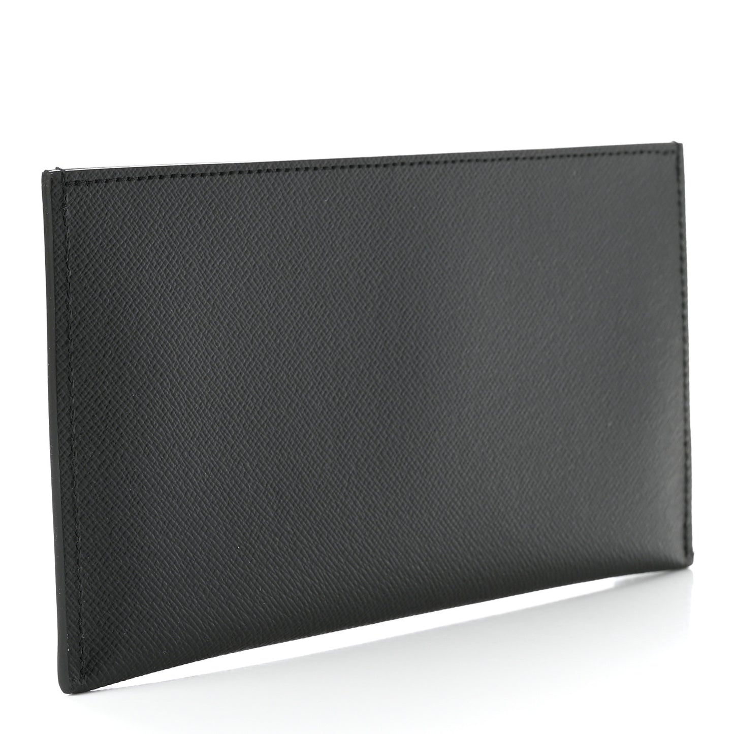 Calfskin Felicie Chain Wallet Card Holder Insert Black