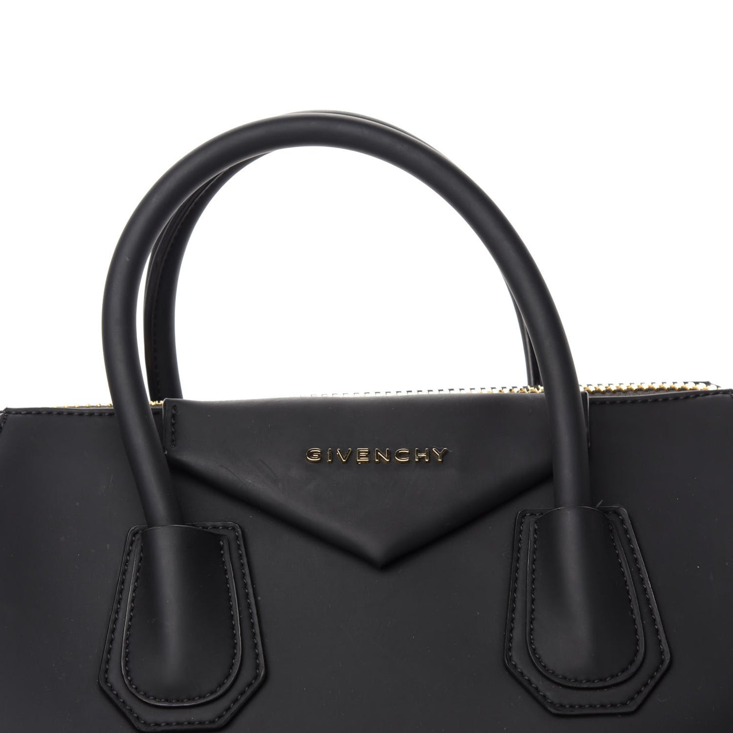 Rubber Effect Calfskin Medium Antigona Black