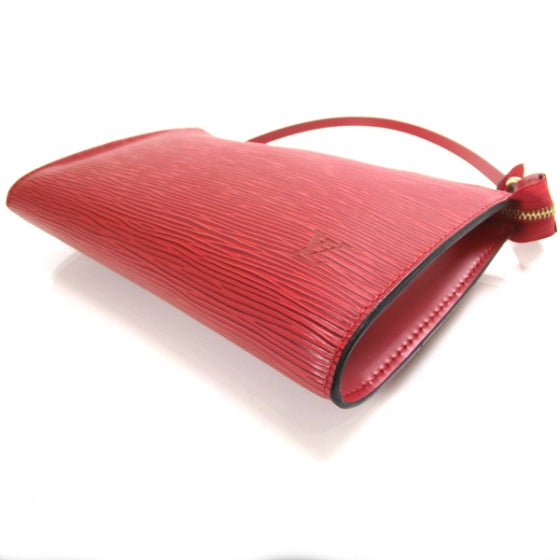 Epi Pochette Accessories Bag Rouge
