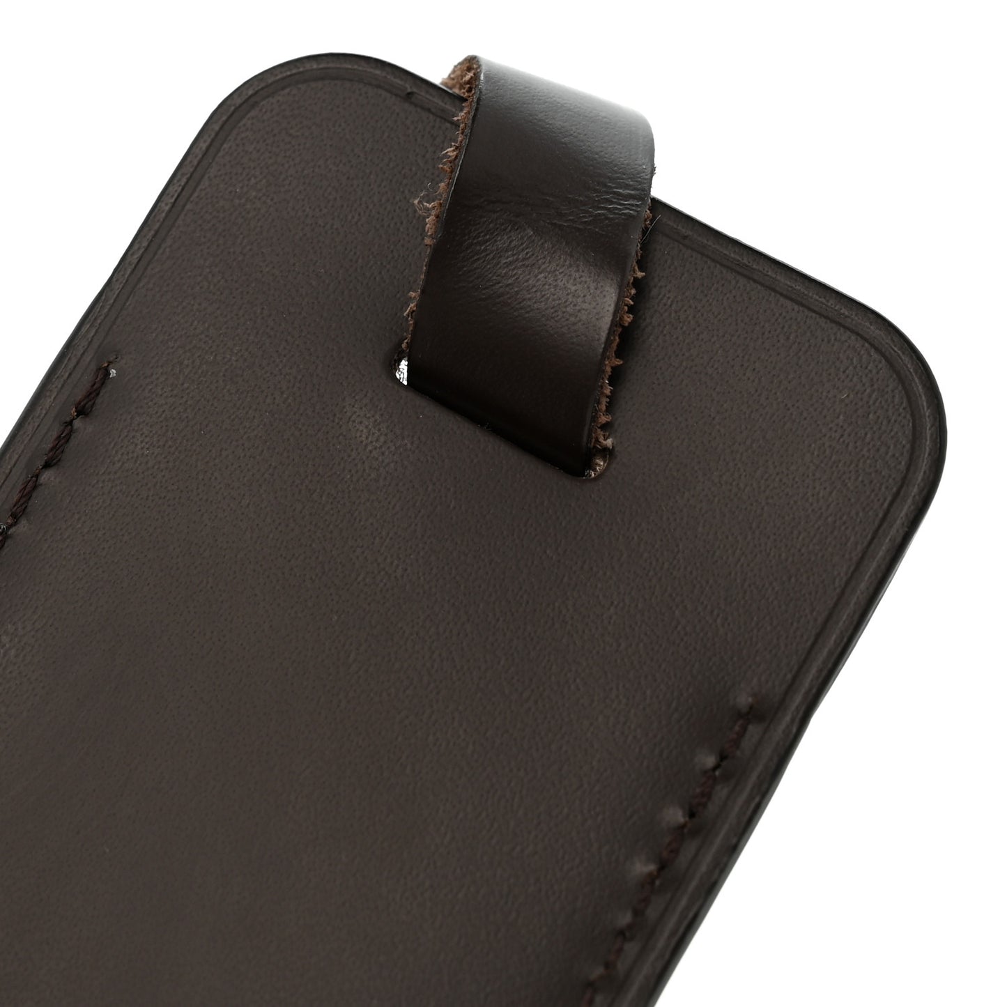 Calfskin Luggage Tag Ebene