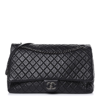 Chanel Calfskin Quilted XXL Travel Flap Bag Black 1 of 9