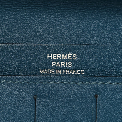 Hermes Swift Citizen Twill Long Combined Wallet Vert Vertigo 6 of 7