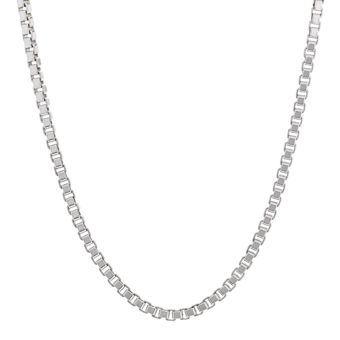 Sterling Silver 4mm Venetian Link Necklace