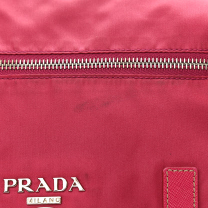Prada Tessuto Nylon Saffiano Messenger Bag Ibisco 13 of 16