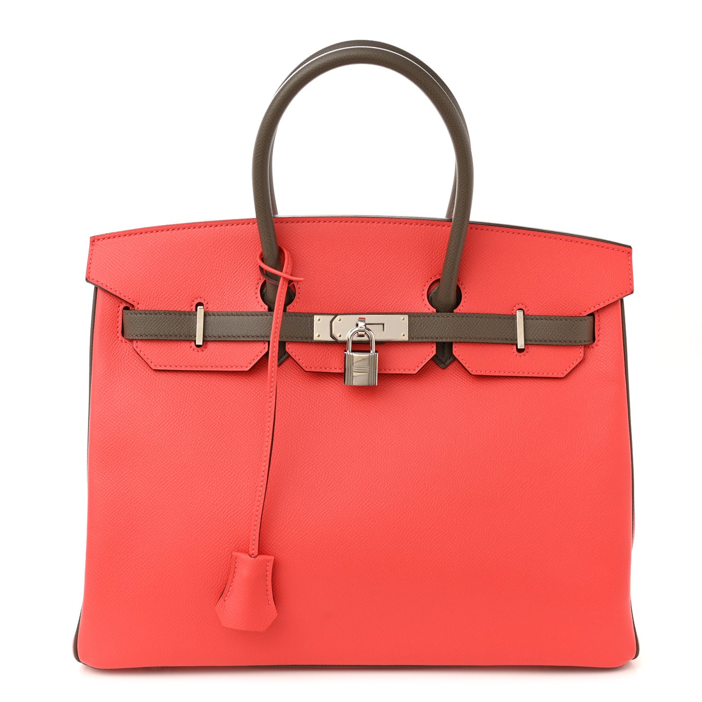 Epsom Horseshoe Birkin 35 Rose Jaipur Etain