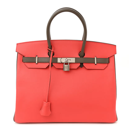 Hermes Epsom Horseshoe Birkin 35 Rose Jaipur Etain 1 of 10