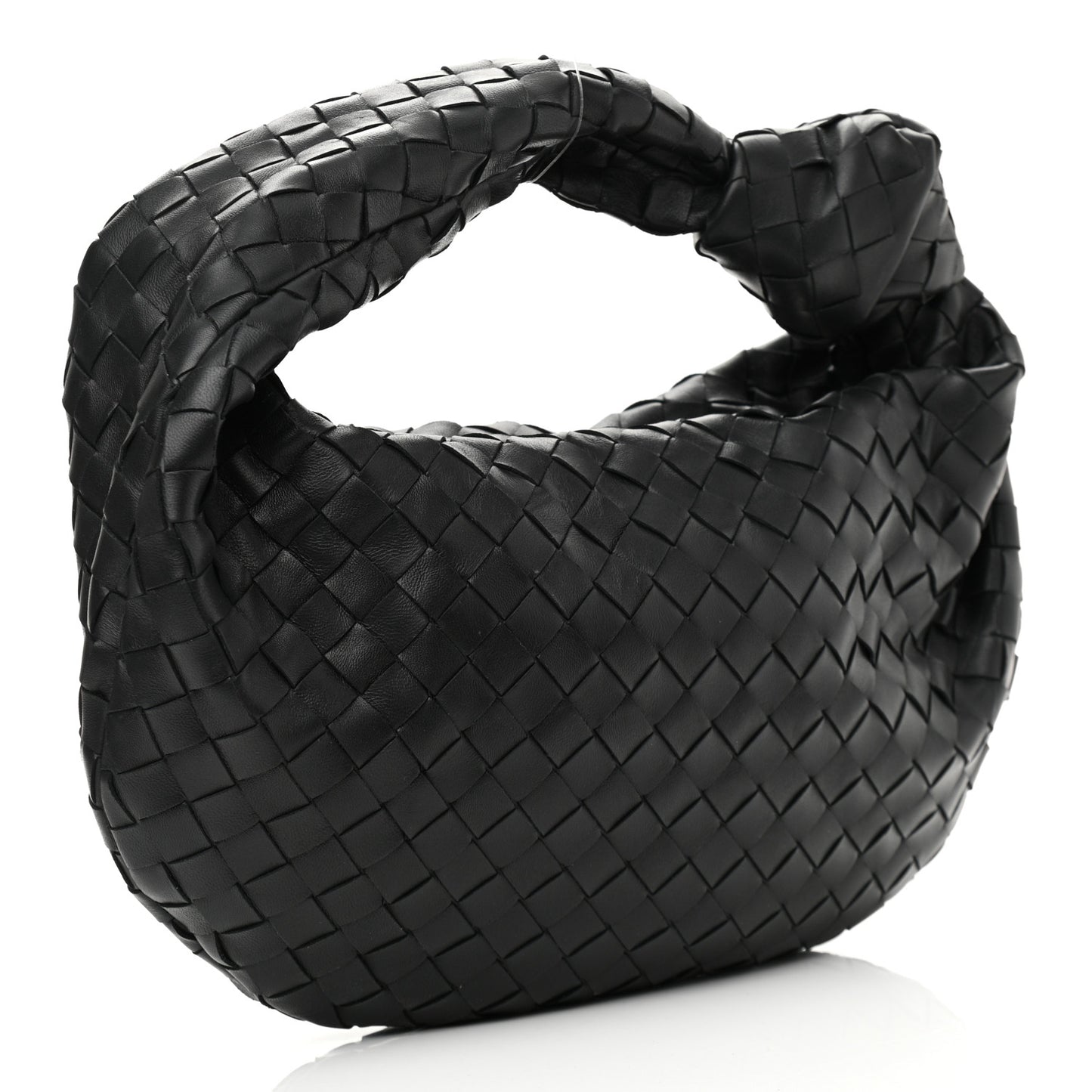 Nappa Intrecciato Teen Jodie Hobo Black