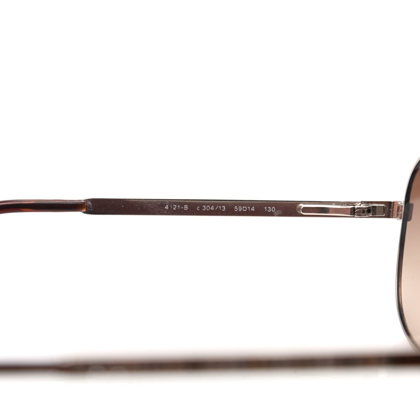 Crystal Aviator Sunglasses 4121 Brown Gold