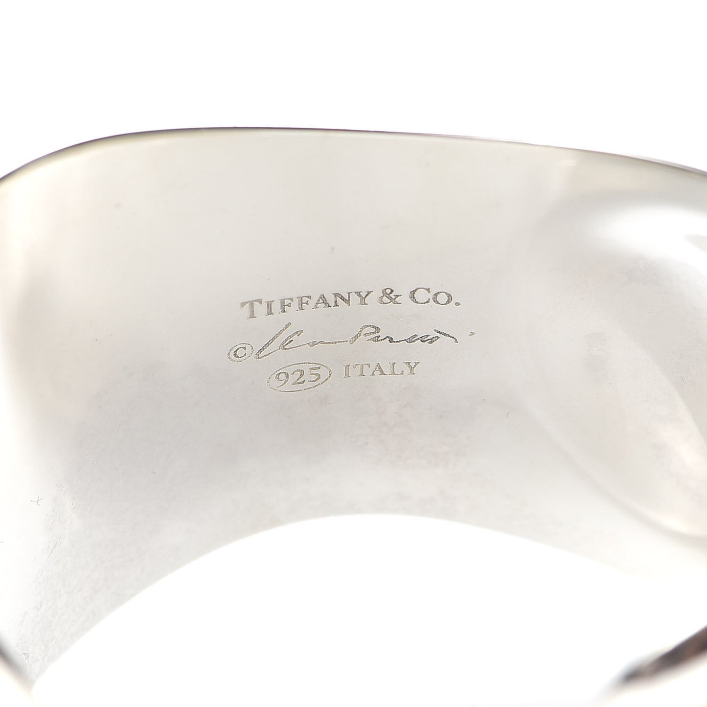 Sterling Silver Small Elsa Peretti Right Wrist Bone Cuff Bracelet