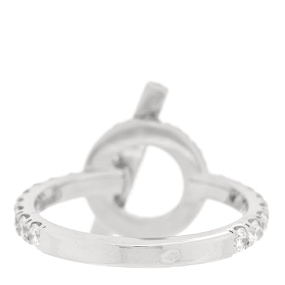 Hermes 18K White Gold Diamond Finesse Ring 51 5.75 3 of 6
