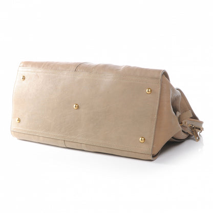 Saint Laurent Leather Large Cabas ChYc Beige 4 of 7