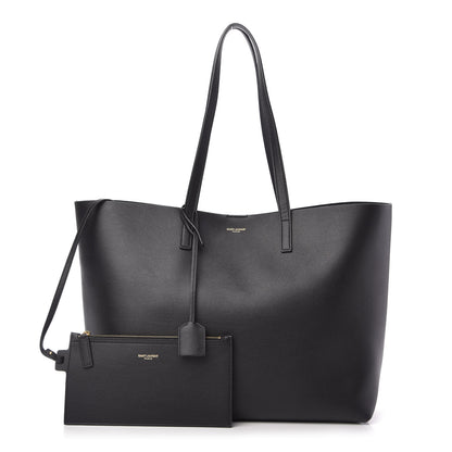 Saint Laurent Calfskin Large Shopping Tote Black 1 of 9