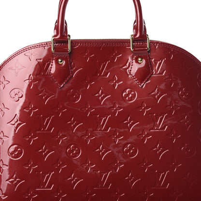 Louis Vuitton Vernis Alma MM Pomme D'Amour 9 of 11