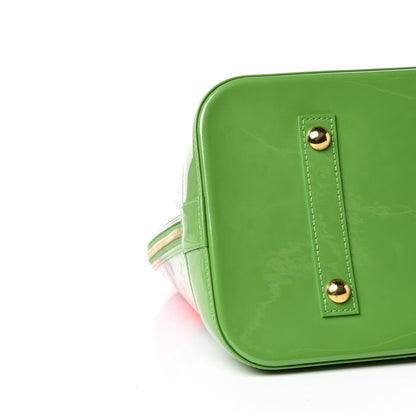 Louis Vuitton Vernis Roses Alma GM Vert Tonic 5 of 9