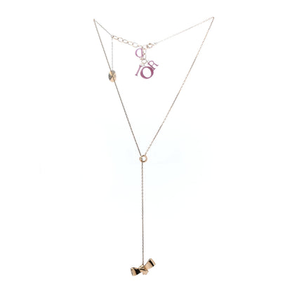 Christian Dior Bow Necklace Gold 3 of 4