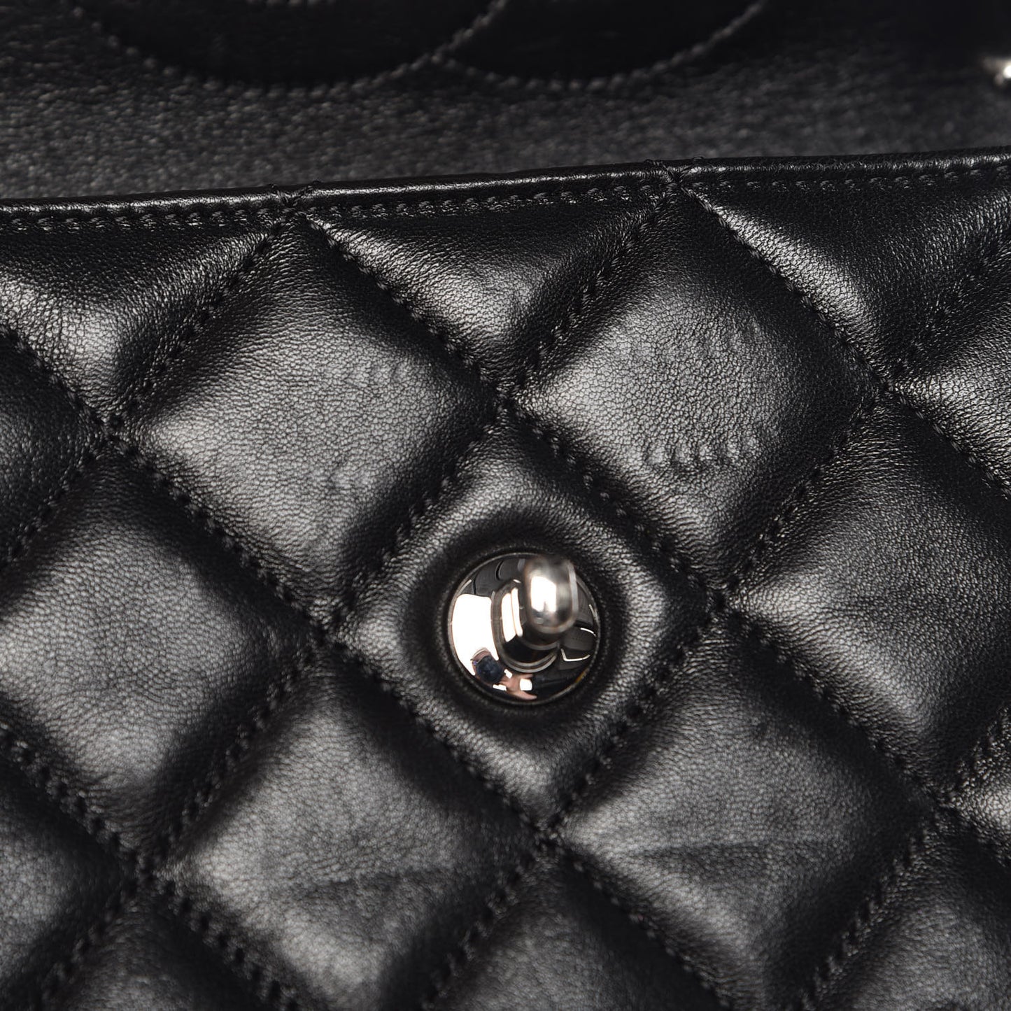 Lambskin Quilted Small Trendy CC Dual Handle Flap Bag Black