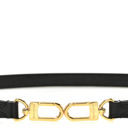 Louis Vuitton Calfskin Monogram Shoulder Strap Black 4 of 5