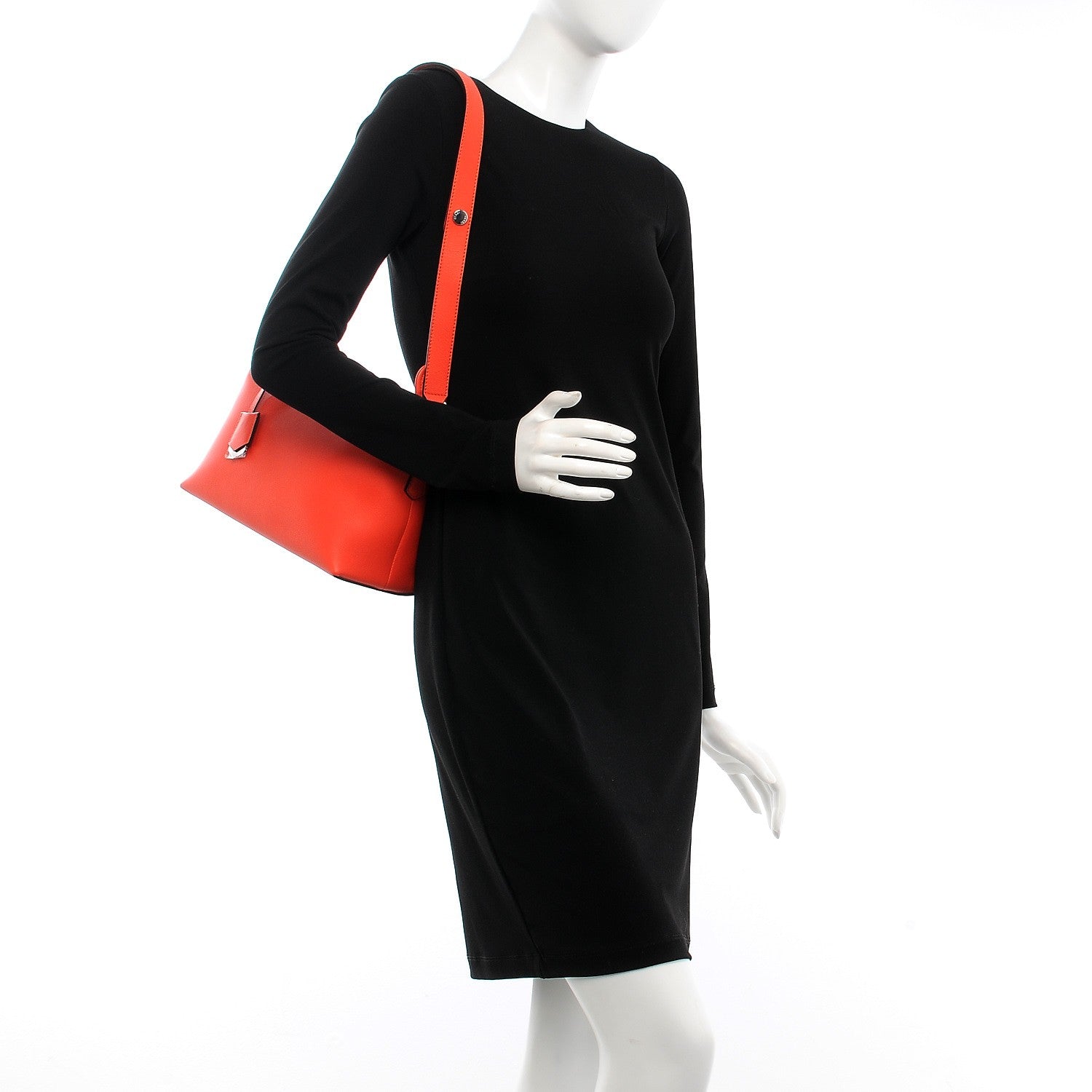 Fendi Vitello Dolce Medium By The Way Boston Bag Papavero 2 of 8