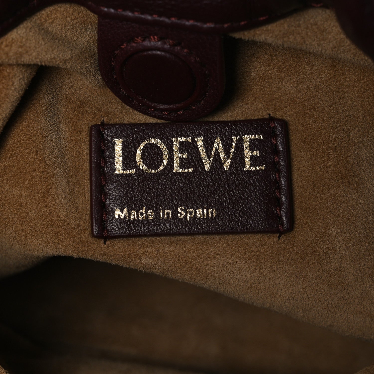 Loewe Mellow Nappa Donut Chain Mini Flamenco Knot Clutch Dark Burgundy 6 of 11