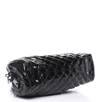 Marc Jacobs Patent Calfskin Quilted Stam Black 4 of 12