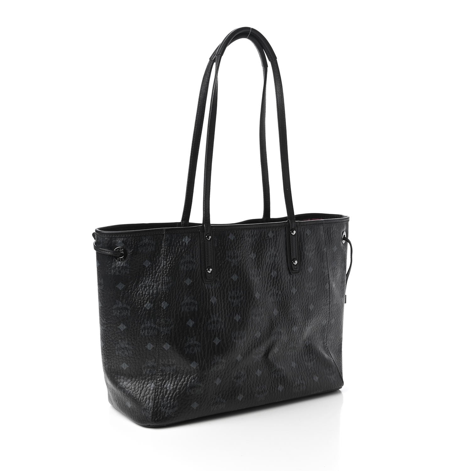 MCM Metallic Galaxy Visetos Medium Project Reversible Shopper Tote Black Multicolor 3 of 16