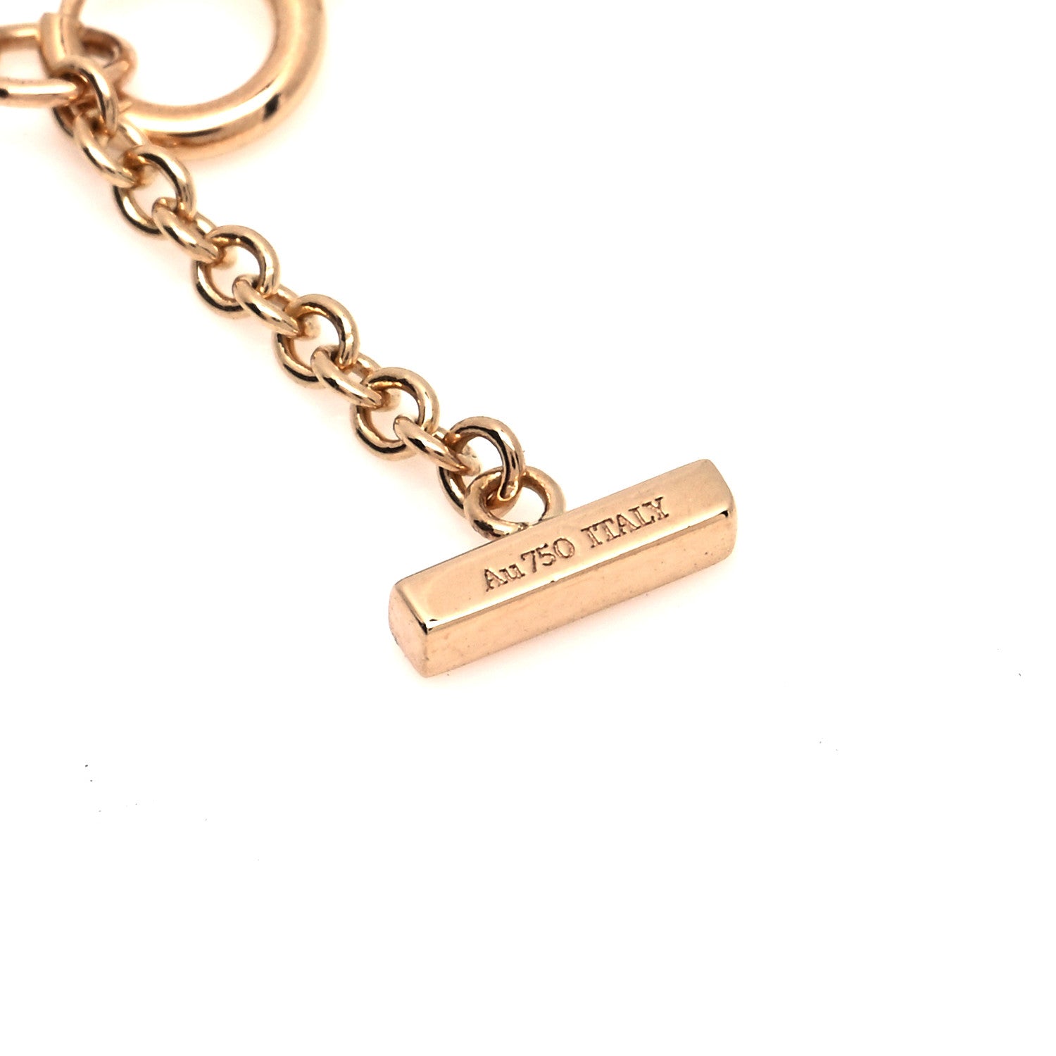 Tiffany 18K Rose Gold Mini T Smile Bracelet 4 of 4