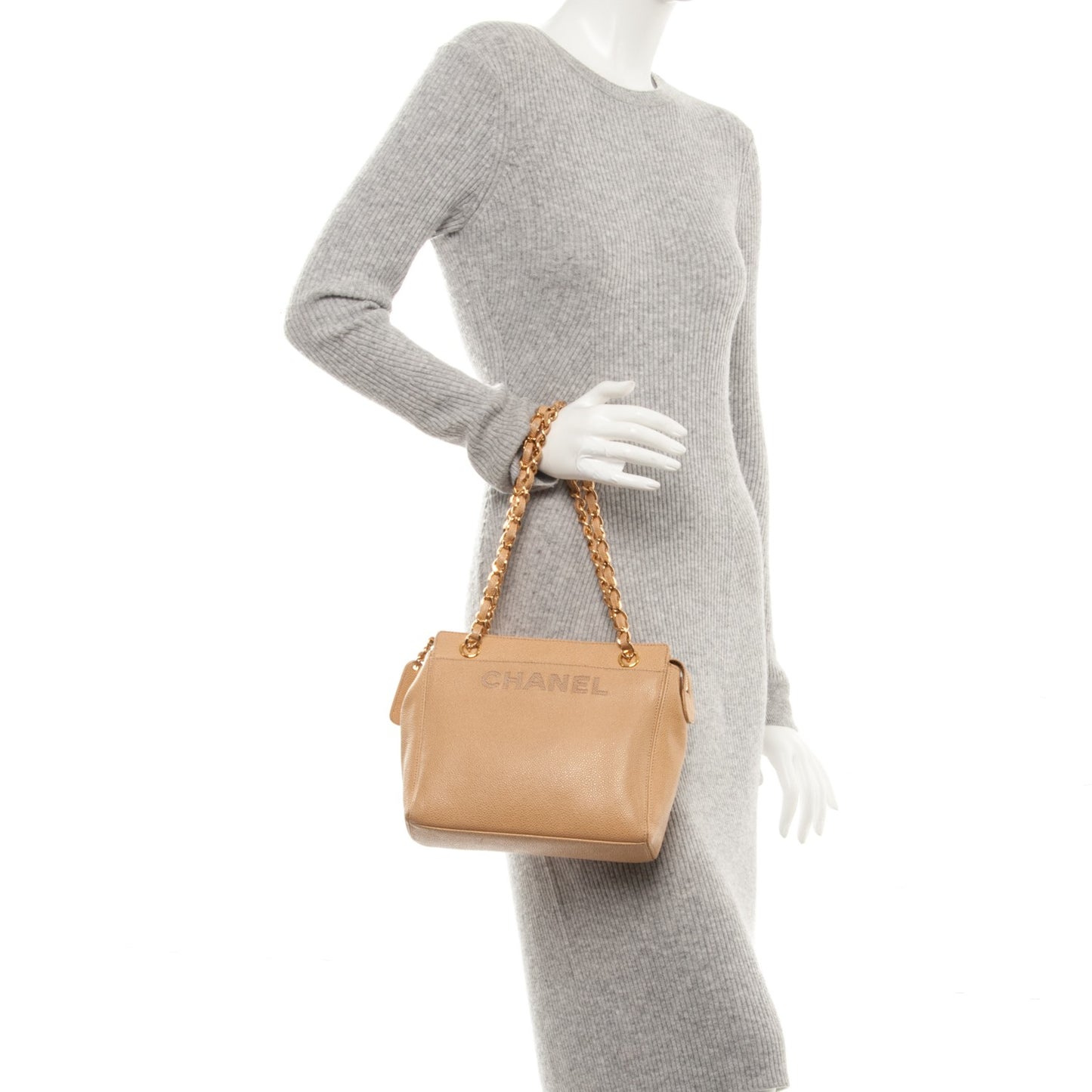 Caviar Handbag Beige