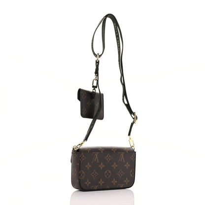 Louis Vuitton Monogram Felicie Strap & Go Kaki 3 of 10