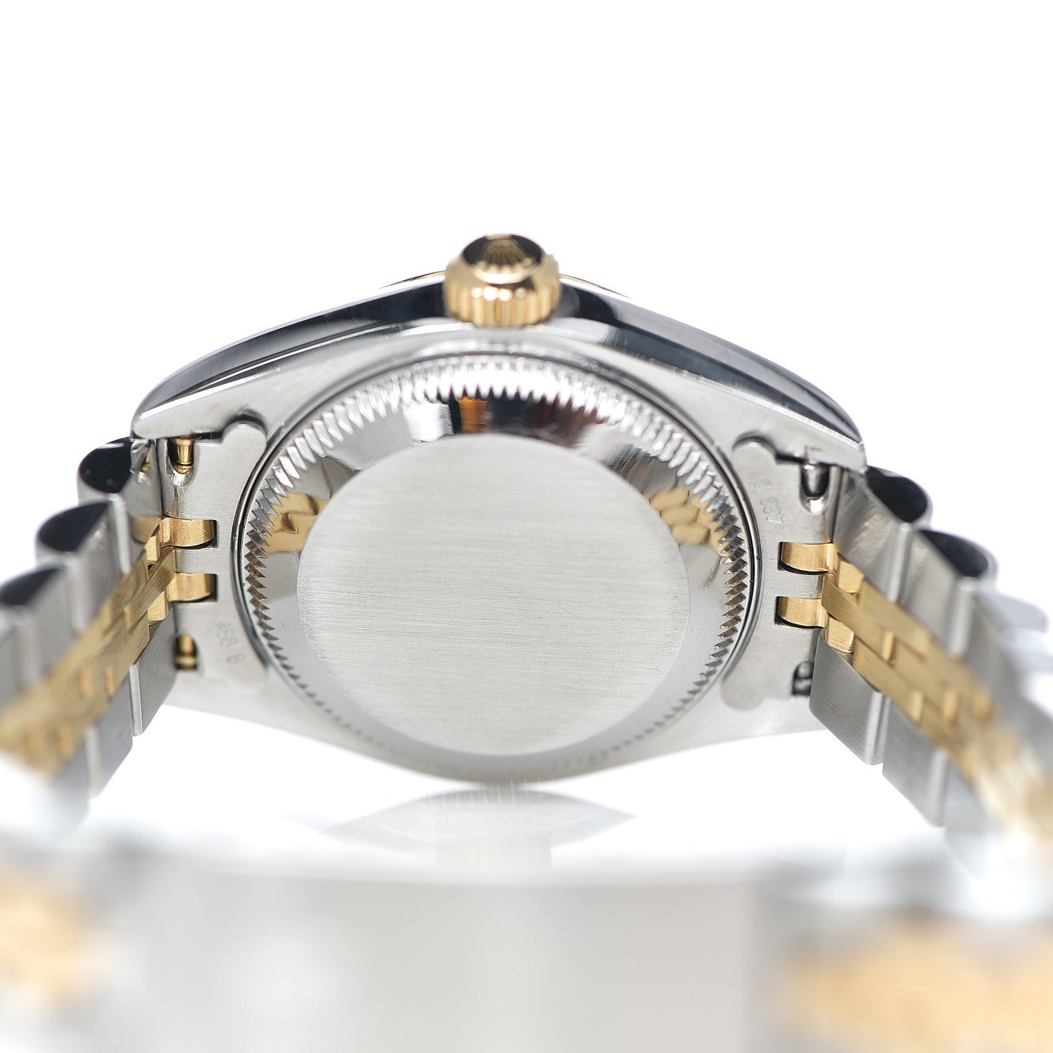 Rolex Stainless Steel 18K Yellow Gold Diamond 26mm Oyster Perpetual Datejust Watch White 79173 4 of 6