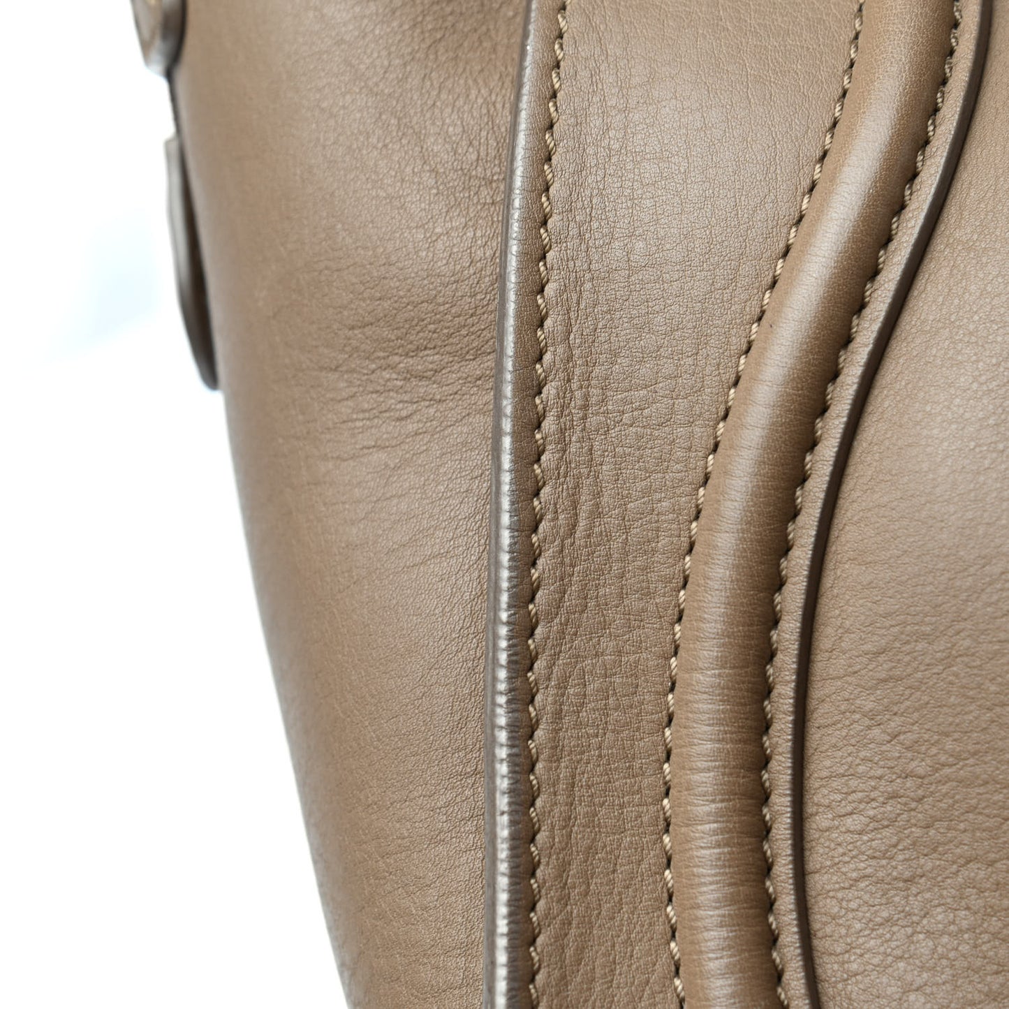 Smooth Calfskin Mini Luggage Camel