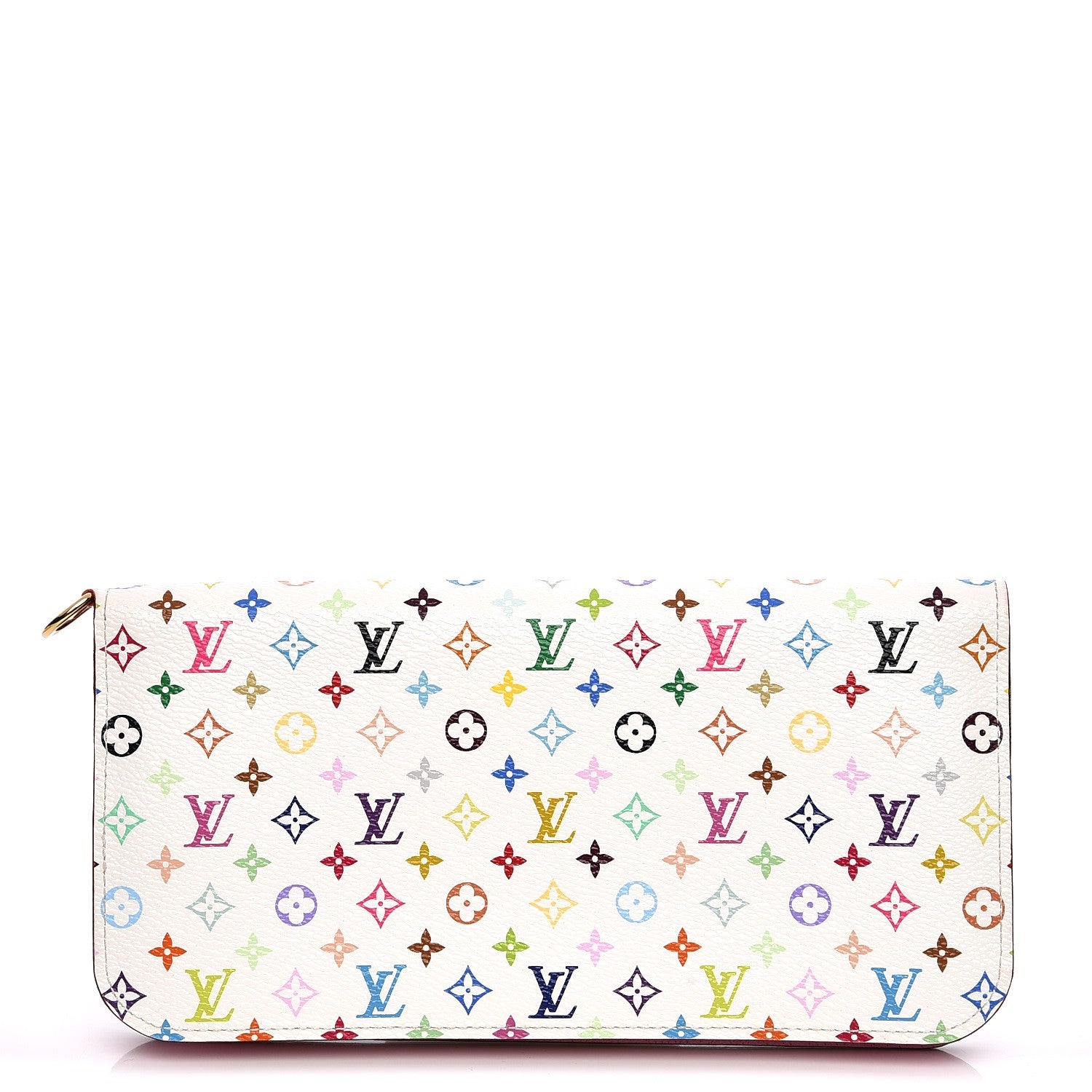 Louis Vuitton Monogram Multicolor Insolite Wallet White Litchi 1 of 6