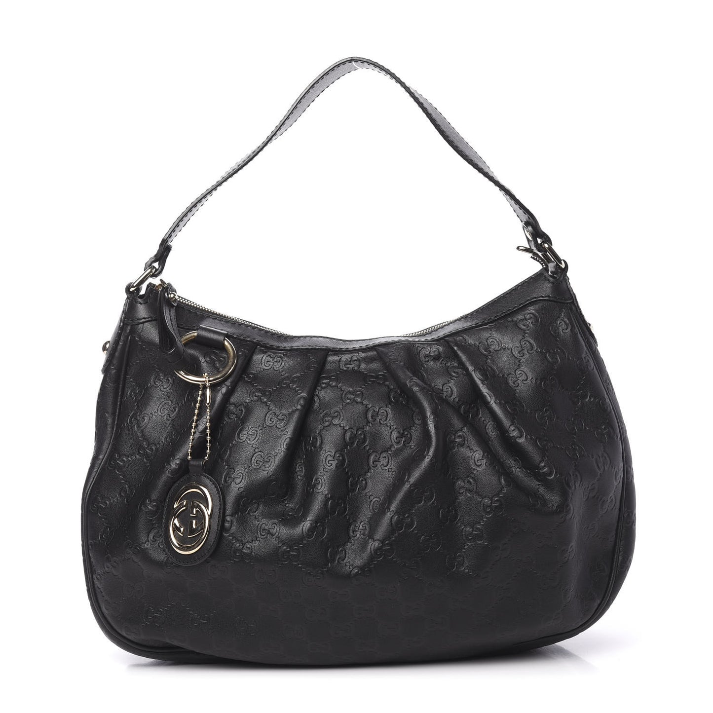 Guccissima Medium Sukey Hobo Black