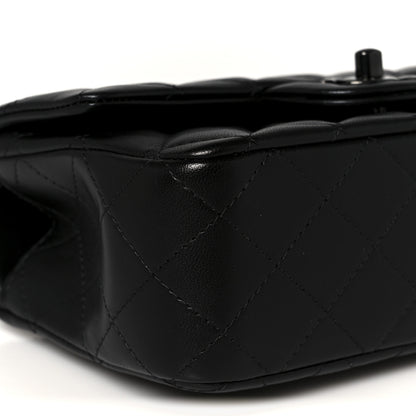 Chanel Lambskin Quilted Mini Top Handle Rectangular Flap So Black 10 of 12