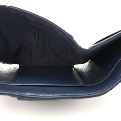 Chanel Caviar Quilted Compact Flap Wallet Navy 6 of 11