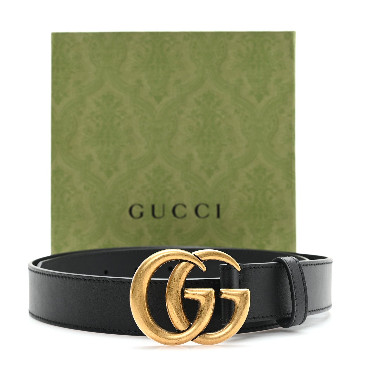Gucci Calfskin Double G 30mm Belt 90 36 Black 5 of 5