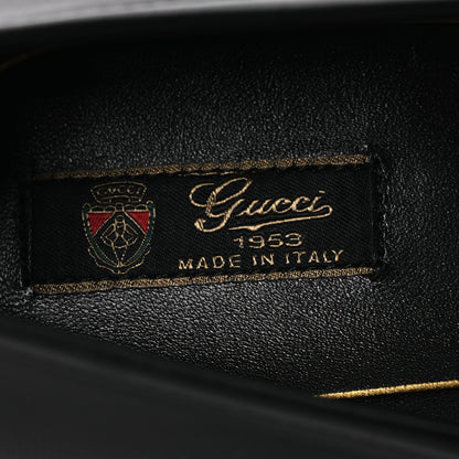 Gucci Malaga Kid Crystal Horsebit Womens Jordaan Loafers 38 Black 8 of 10