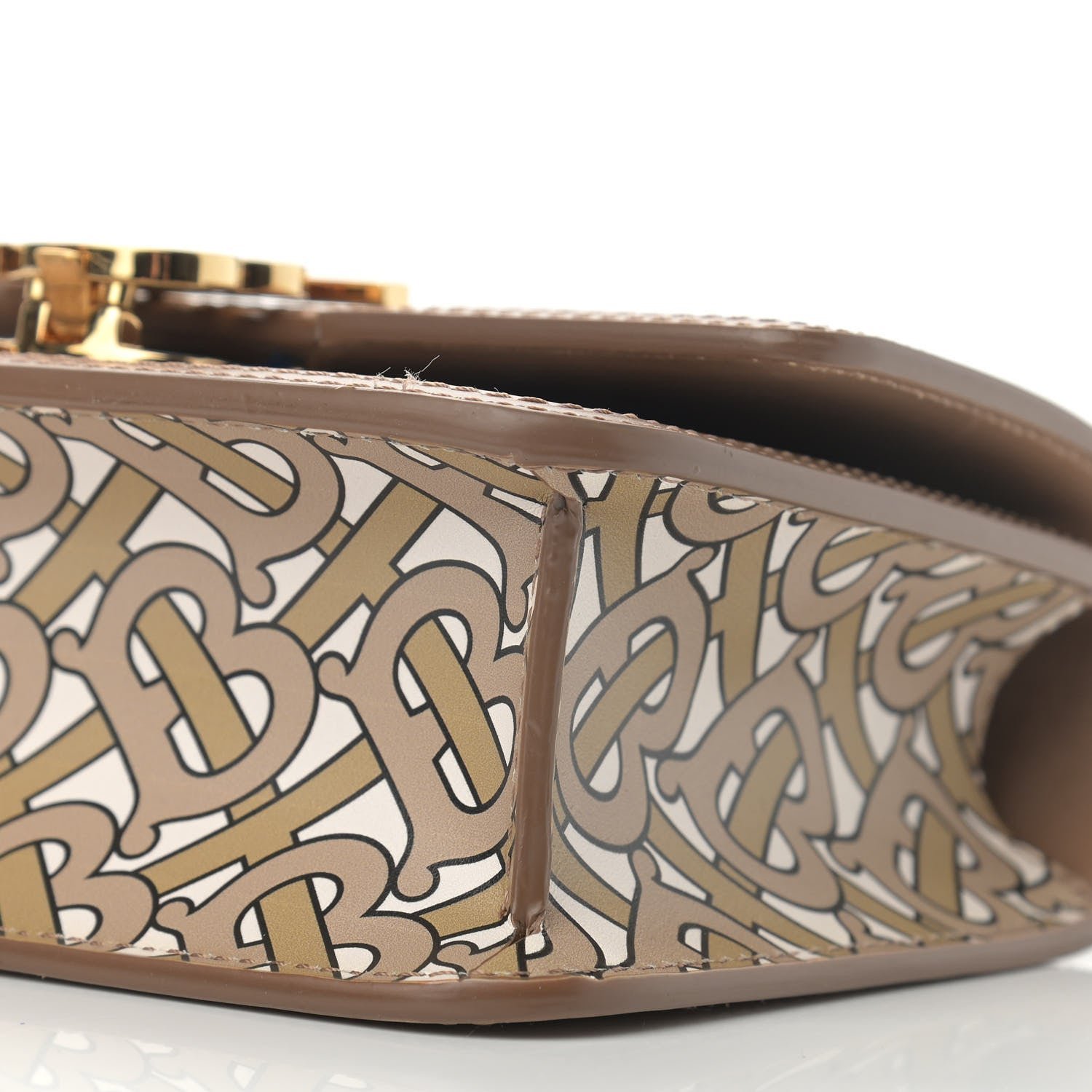 Burberry Calfskin Monogram Mini TB Bag Beige 10 of 15