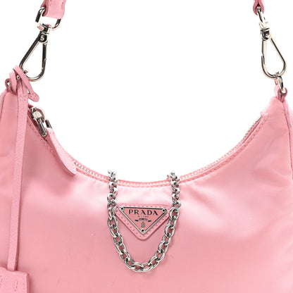 Prada Nylon Re-Edition 2005 Shoulder Bag Alabastro 9 of 11