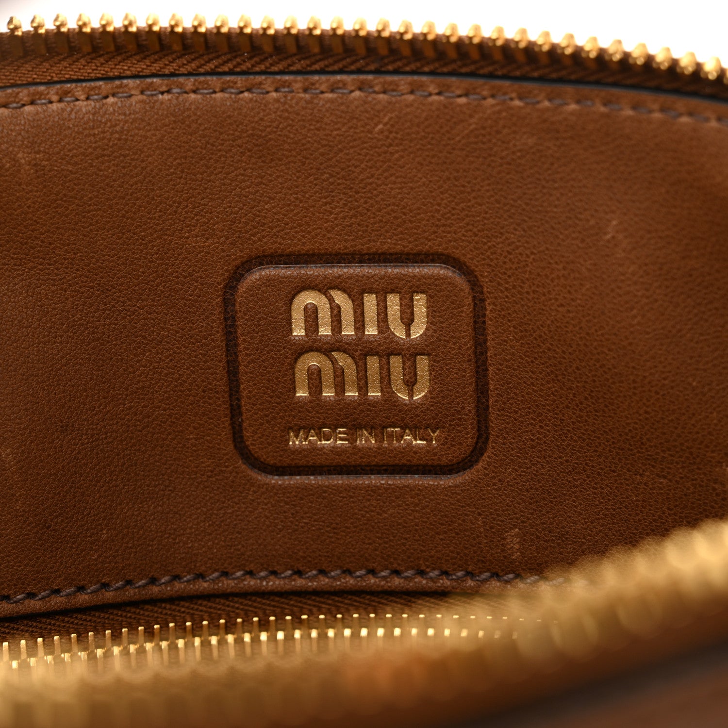 Miu Miu Nappa Aviator Small Aventure Bag Rovere 6 of 12