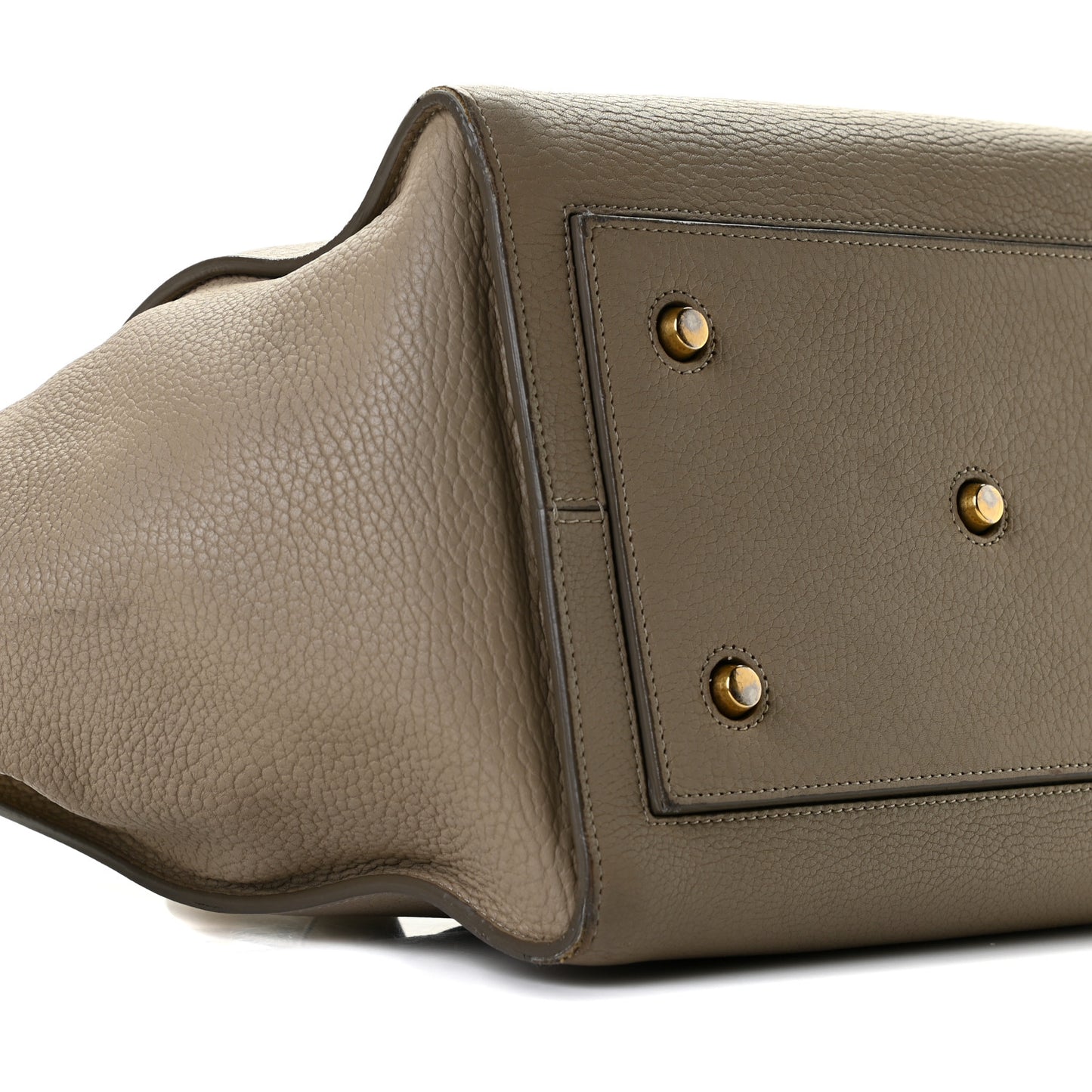 Crisped Calfskin Medium Tie Knot Tote Taupe