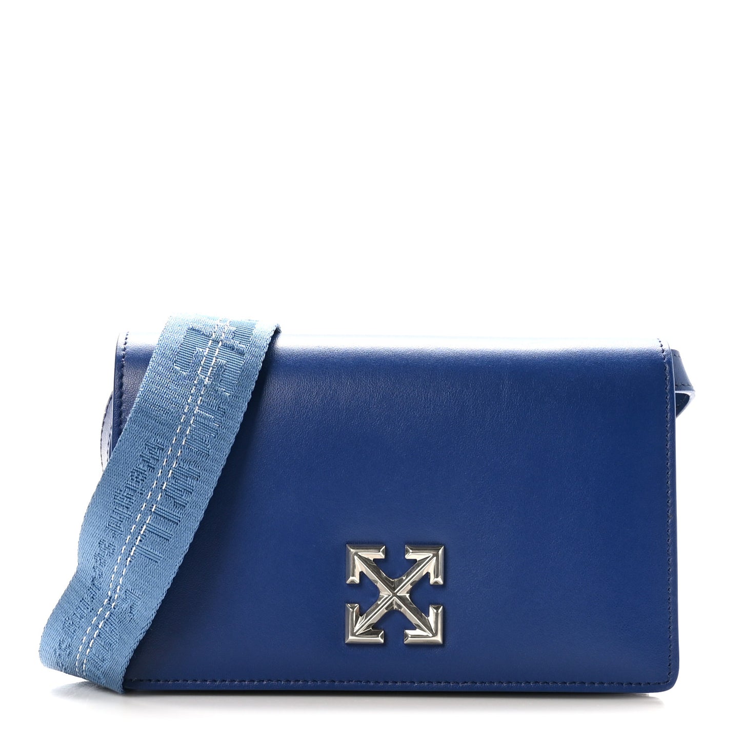 Calfskin Jitney 0.5 Crossbody Bag Blue