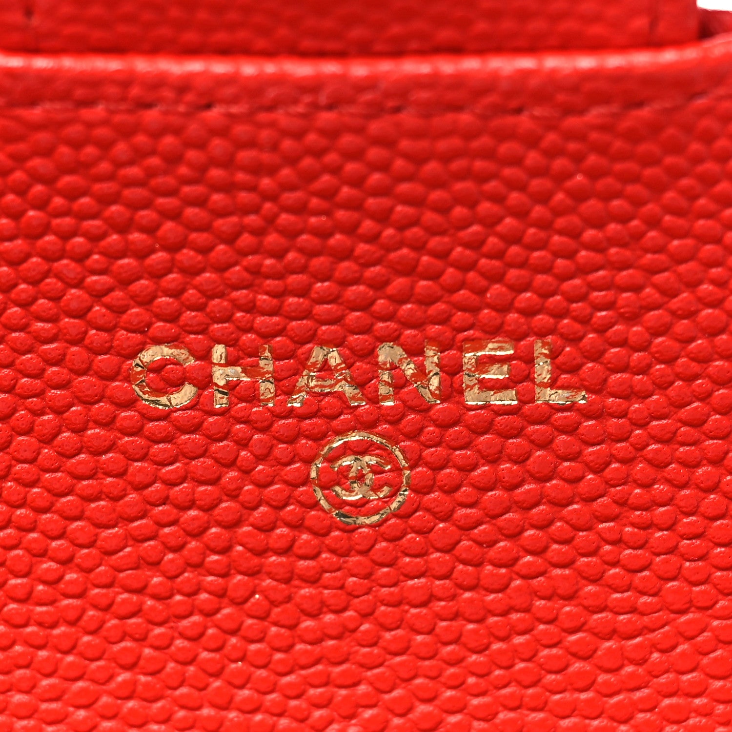 Chanel Caviar Quilted Flap Card Holder Wallet Red 6 of 10