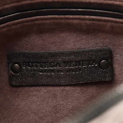 Bottega Veneta Metallic Nappa Intrecciato Nodini Crossbody Messenger Dark Grey 8 of 10