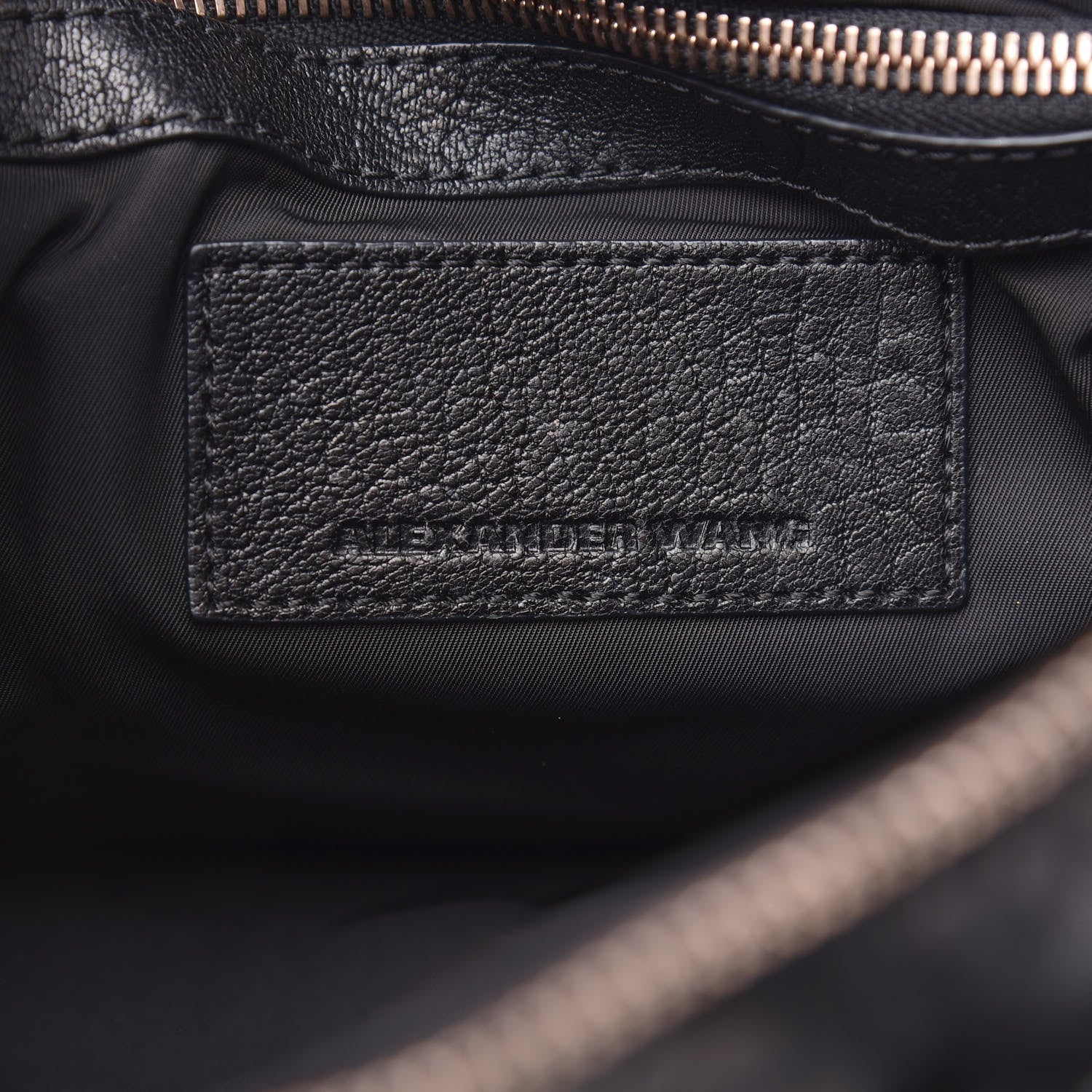 Alexander Wang Pebbled Lambskin Rockie Black Rose Gold Hardware 7 of 16