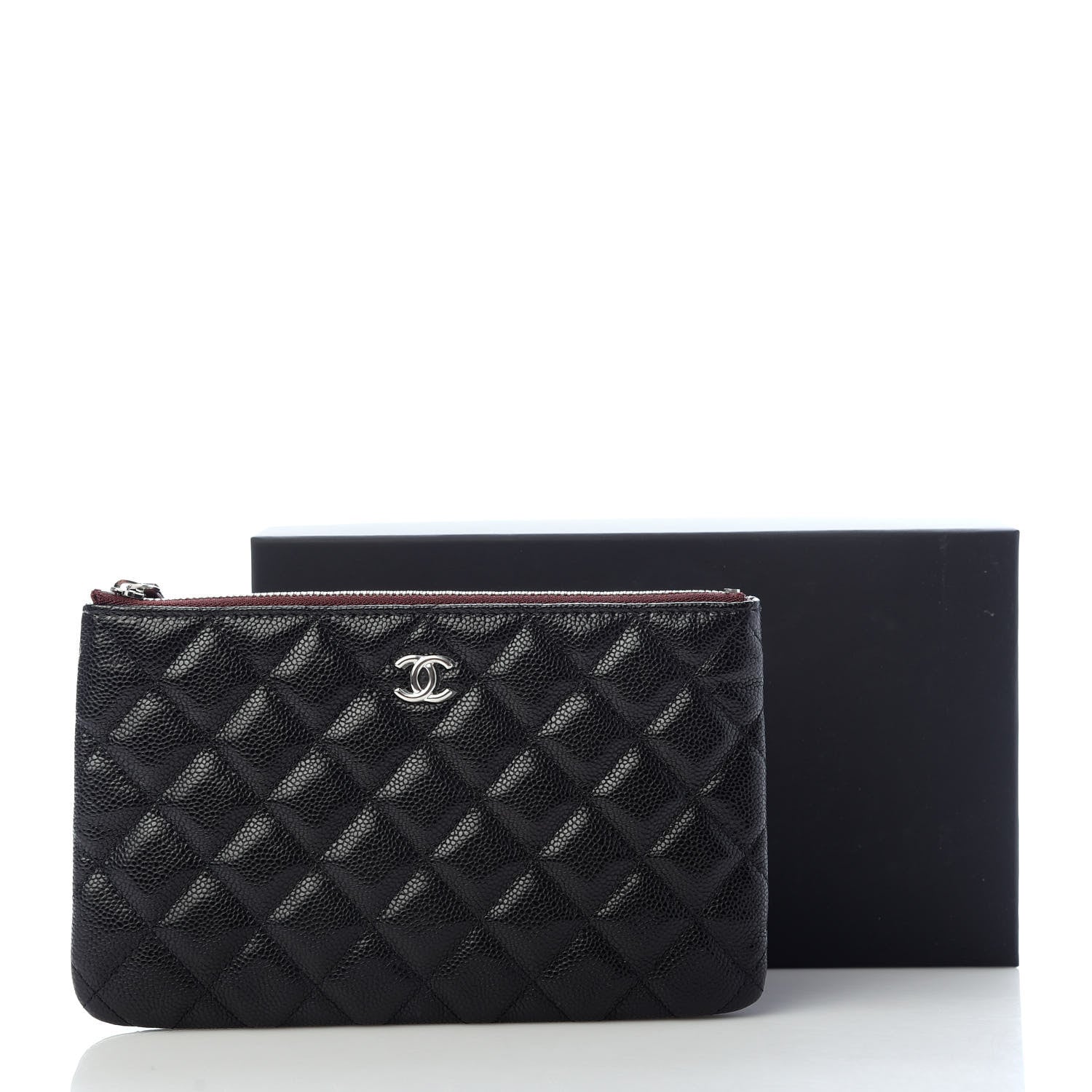 Chanel Caviar Quilted Cosmetic Case Black 8 of 8