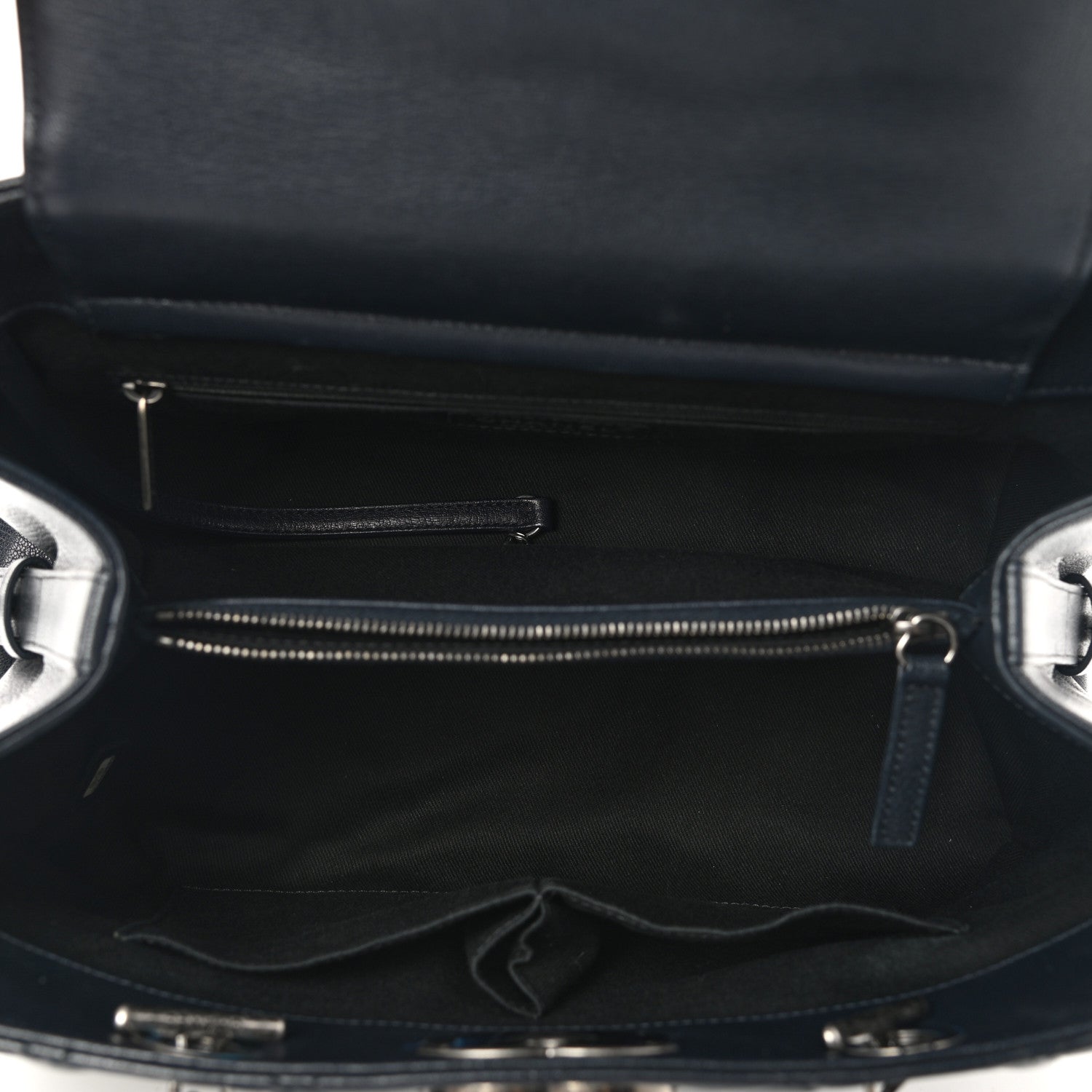 Chanel Goatskin Quilted Large City Rock Shopping Bag Navy 4 of 7