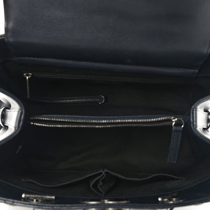 Chanel Goatskin Quilted Large City Rock Shopping Bag Navy 4 of 7