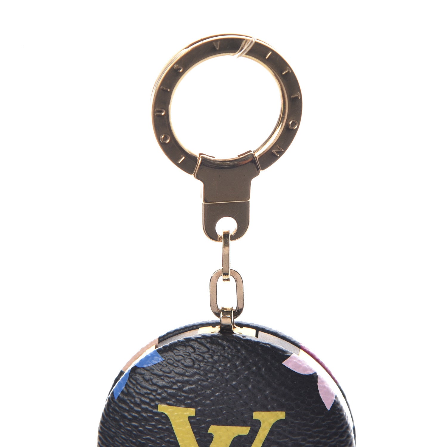 Louis Vuitton Monogram Multicolor Astropill Light Key Ring Black 3 of 3