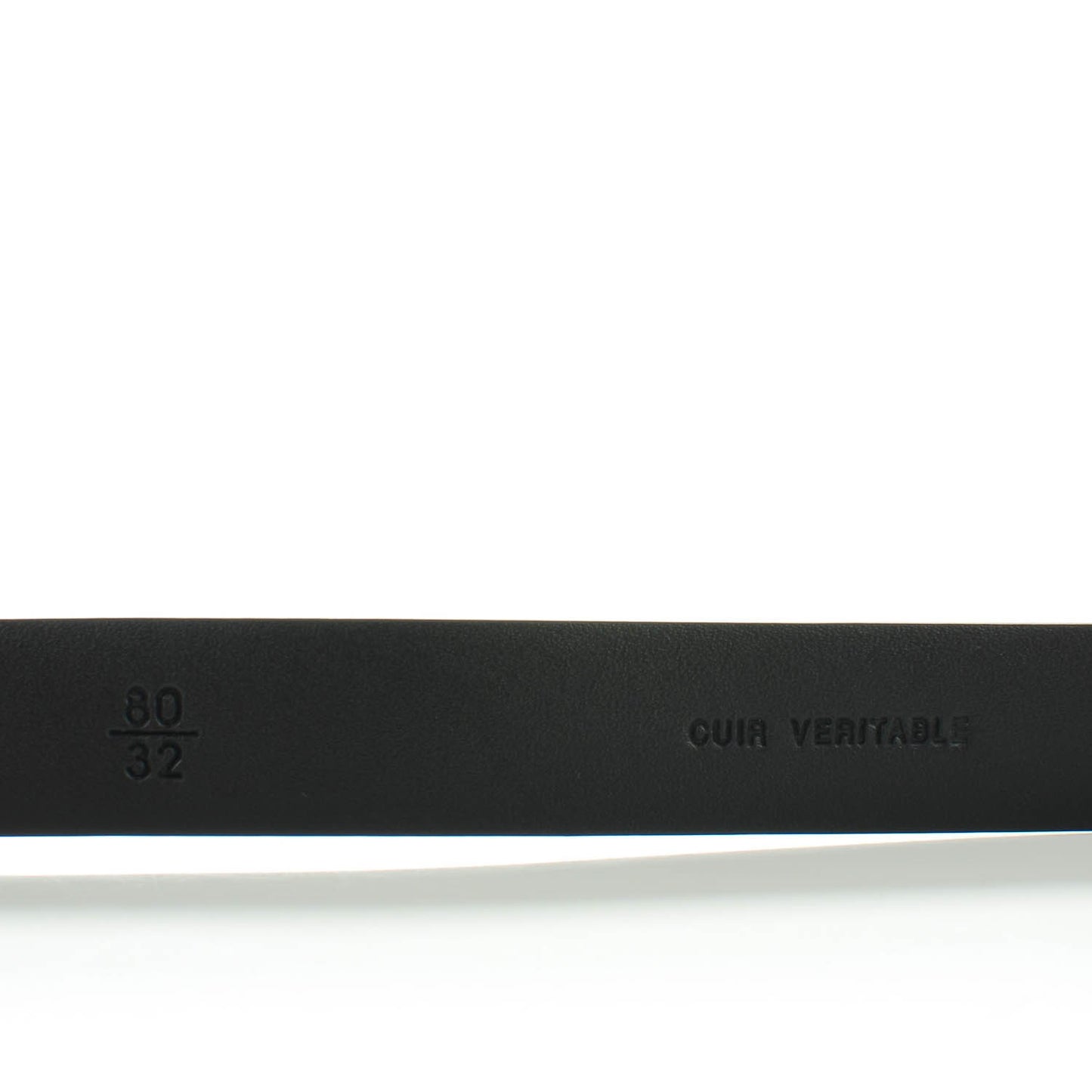 Patent CC Logo Skinny Belt 80 32 Black